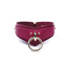 Handmade leather custom choker collar with Lesh , anniversary gift