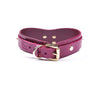 Handmade leather custom choker collar with Lesh , anniversary gift