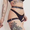 Adjustable Erotic Lingerie BDSM Harness - Thigh and Butt Straps, High-Quality Eco-Leather, Sexy Bedroom Accessories
