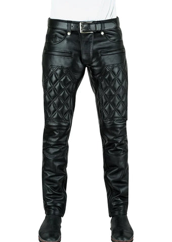 men  leather pants