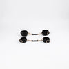 BDSM Restraint Set, Cowhide Leather Wrist, Ankle cuffs Collar back belt Restraint and Leash, two, three, four-way connector, 11 Piece kit