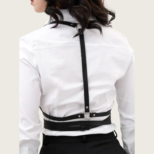 Leather Adjust Fashion Waist Belts Women Leather Gothic Harness Harness leather belt Plus Size Harness for Women