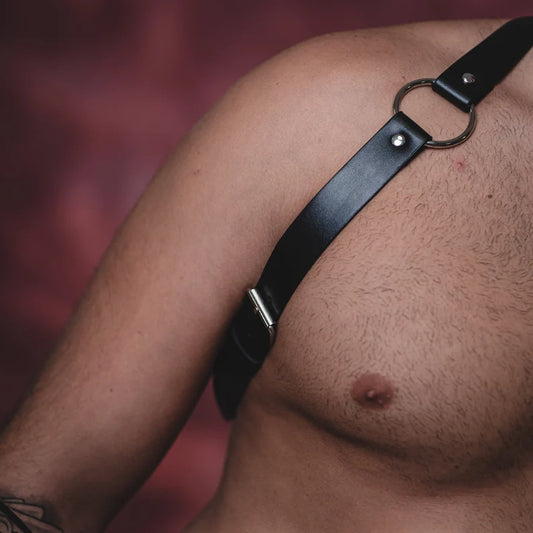 Y Back chest men harness, Y back chest harness, shoulder straps harness, brutal chest harness, leather Chest Harness, Genuine Leather