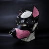 Leather Dog Mask with Spikes and Rings - Leather Puppy Mask - Puppy Mask Kink - Puppy Hood - PuppyPlay Gear - BDSM Dog Mask - Pup Hood Woof