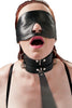 Lambskin Leather Sleep Mask / Blindfold with Leather Strap