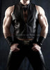 Sleeveless Leather Mens Top Leather Vest - Handmade Genuine Cow Leather Vest