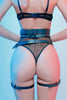 Leather leg harness, Leather outfit,unisex harness belt,leg straps,Punk